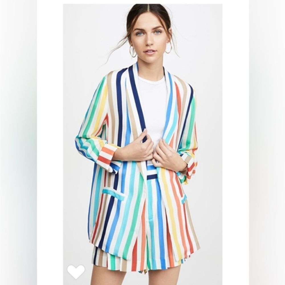 Alice + Olivia Multicolor Striped Blazer